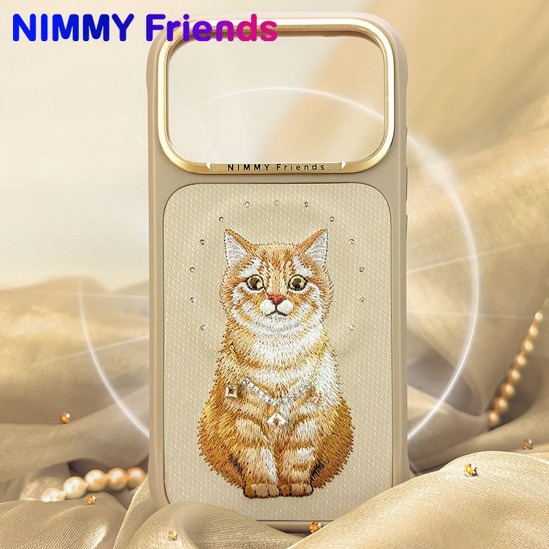 Nimmy Fashion Lucky Cute Pets MagSafe Embroidery Case Cover