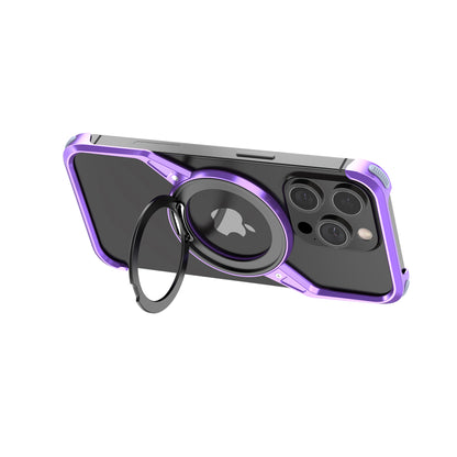 Armor King S Shell MagSafe Fulcrum Ring Stand Air Cushion Metal Case Cover