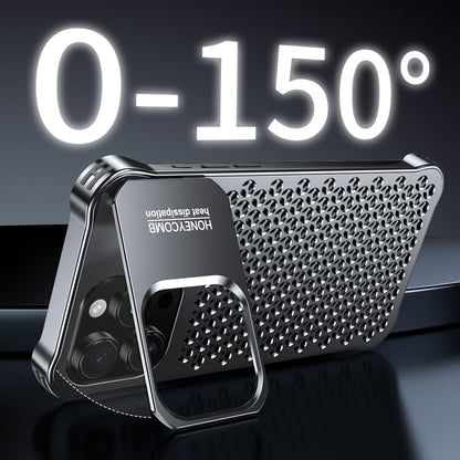 Armor King Lens Kickstand Heat Dissipation Metal Case Cover