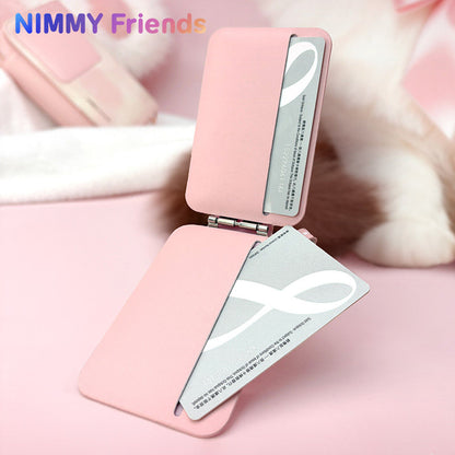 Nimmy Big Eyes Cute Pets 3D Embroidery Magnetic Card Holder Stand