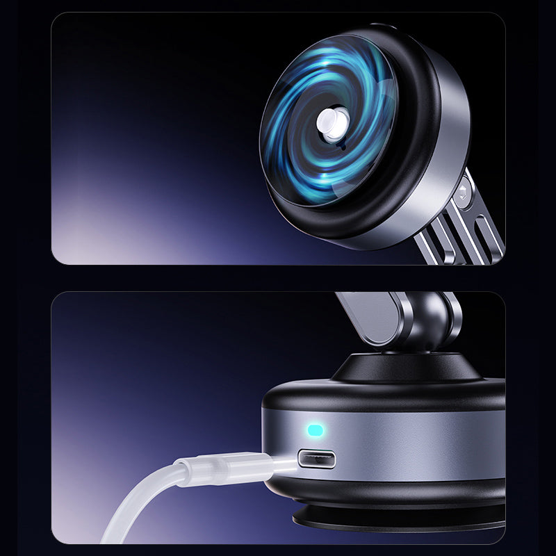 Armor King Electric Vacuum Suction Magnetic Phone Mount 3-Axis Foldable Car Navigation Bracket