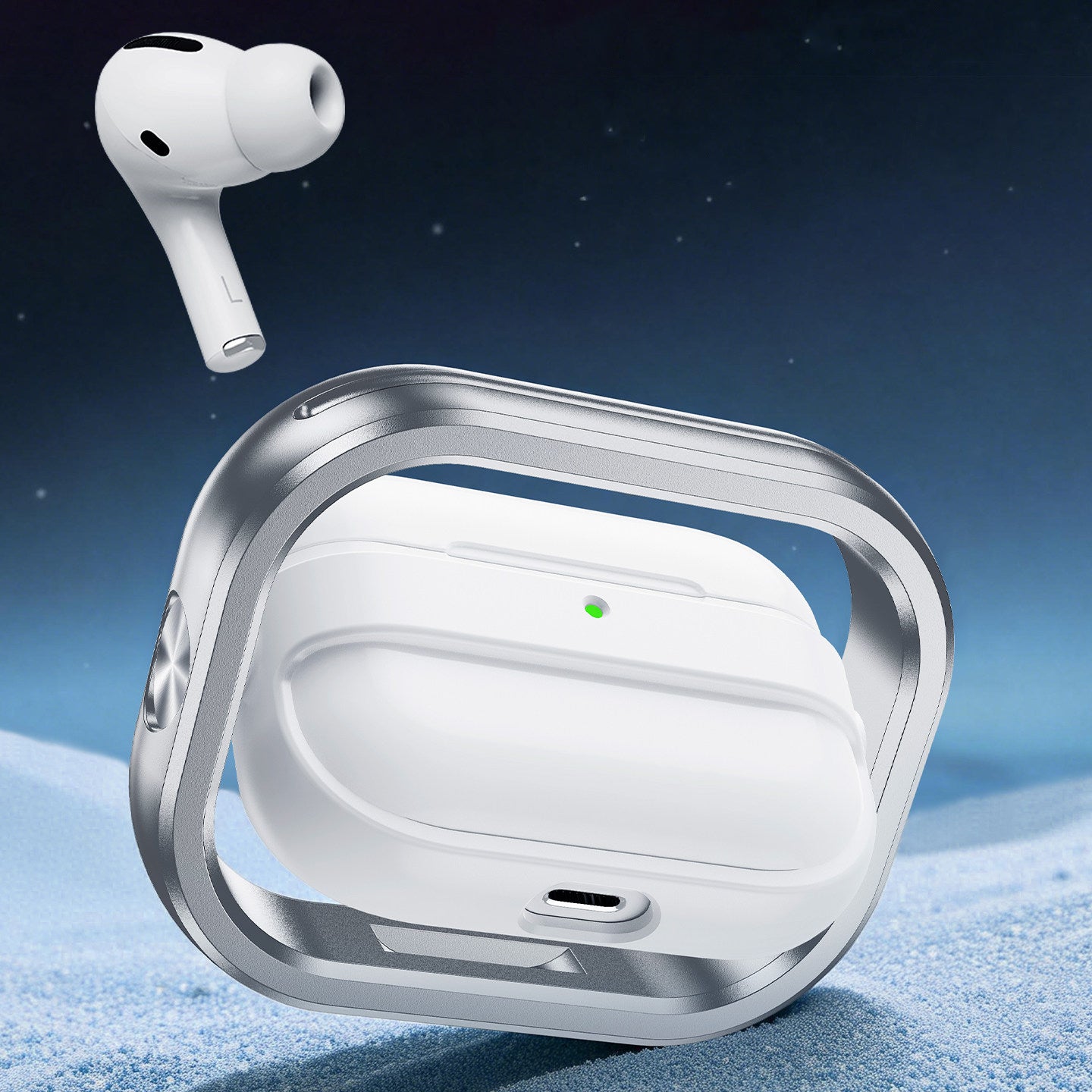 Oatsbasf Optical Spin 360° Rotating Stress-Relieving Apple AirPods Charging Case Cover
