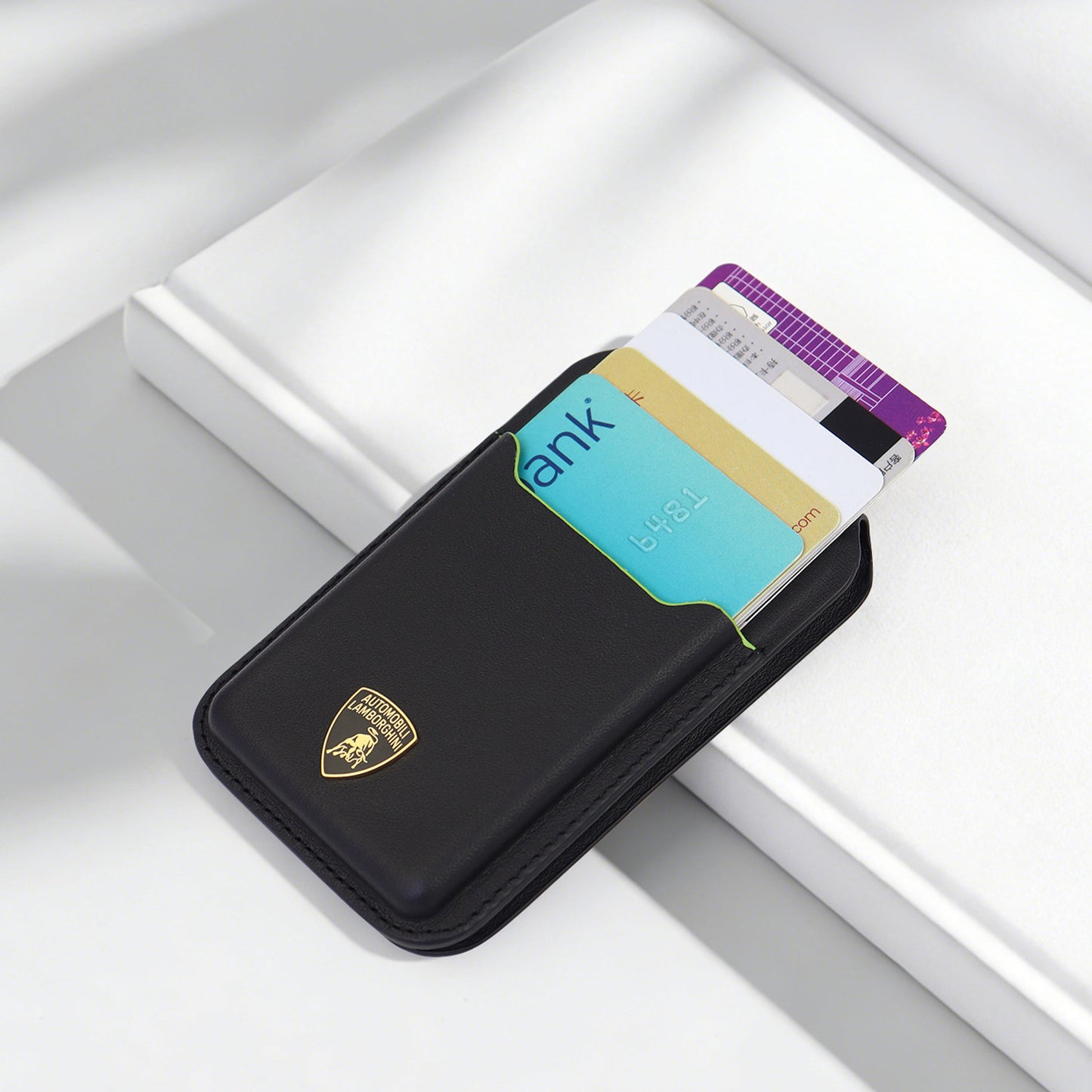 Lamborghini Leather Cardholder with Magnetic Module – TE D1