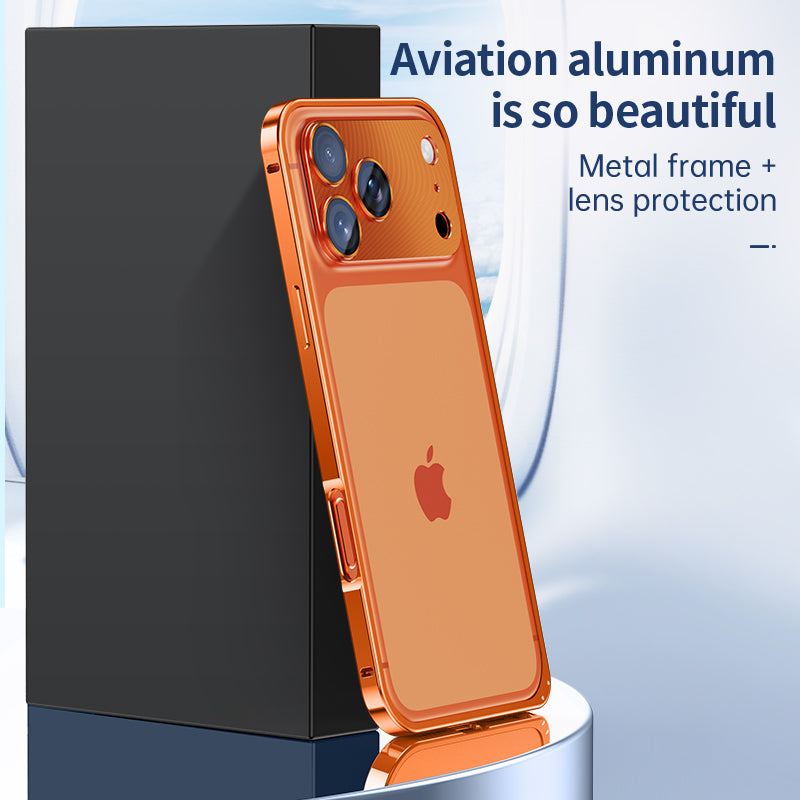 Armor King Lobster Clasp Metal Bumper Case Cover with Lens Protector