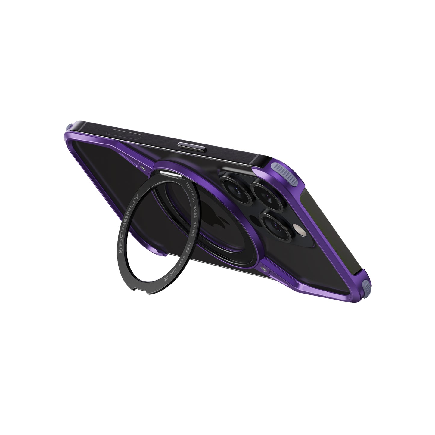 Armor King S Shell MagSafe Fulcrum Ring Stand Air Cushion Metal Case Cover