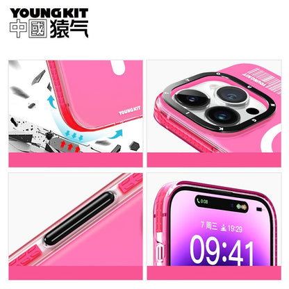 YOUNGKIT Crystal Color MagSafe Slim Thin Matte Anti-Scratch Back Shockproof Cover Case