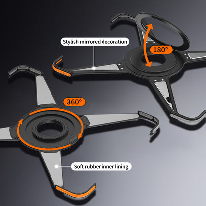 Amor King X 360° Magsafe Pivot Ring Stand True Air Shockproof Metal Alloy Case for Apple iPad