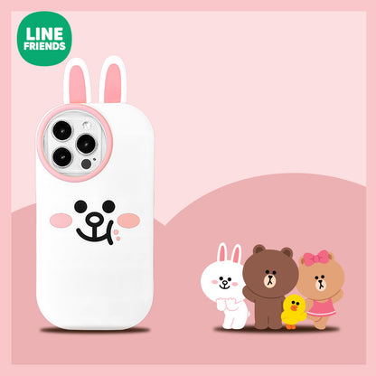 Line Friends Shockproof 3D Silicone Back Cover Case