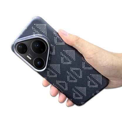 Armor King Geometric Impression Aramid Fiber MagSafe Non-Slip Slim Light Case Cover