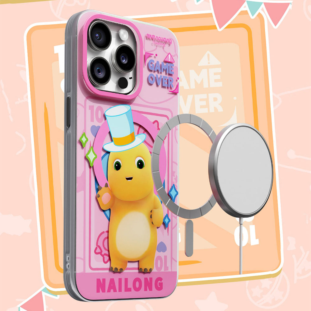 Nailong Pink Party MagSafe Anti-Scratch Shockproof Back Cover Case