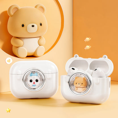 Oatsbasf Space Capsule Cute Pet Magnetic Apple AirPods Pro 3 Charging Case Cover