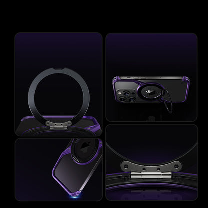 Armor King S Shell MagSafe Fulcrum Ring Stand Air Cushion Metal Case Cover