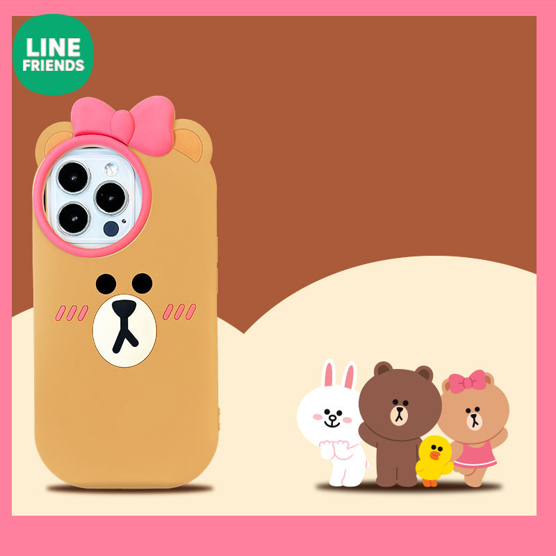 Line Friends Shockproof 3D Silicone Back Cover Case