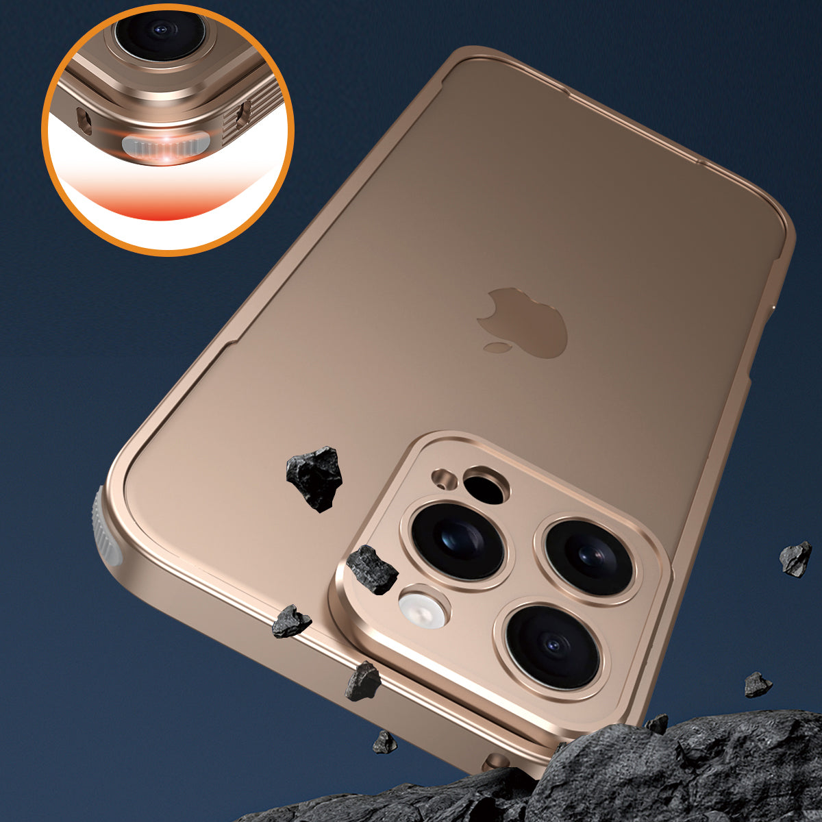 Armor King Kaidun Lens Protector Shockproof Metal Bumper Case Cover