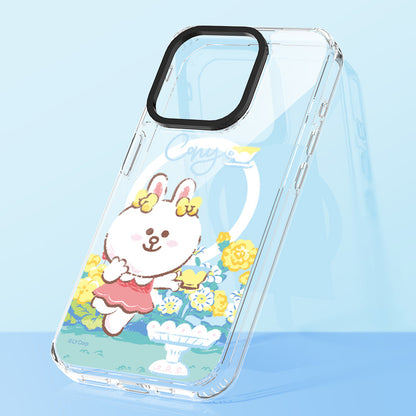 Line Friends Garden MagSafe Shockproof Transparent Case Cover