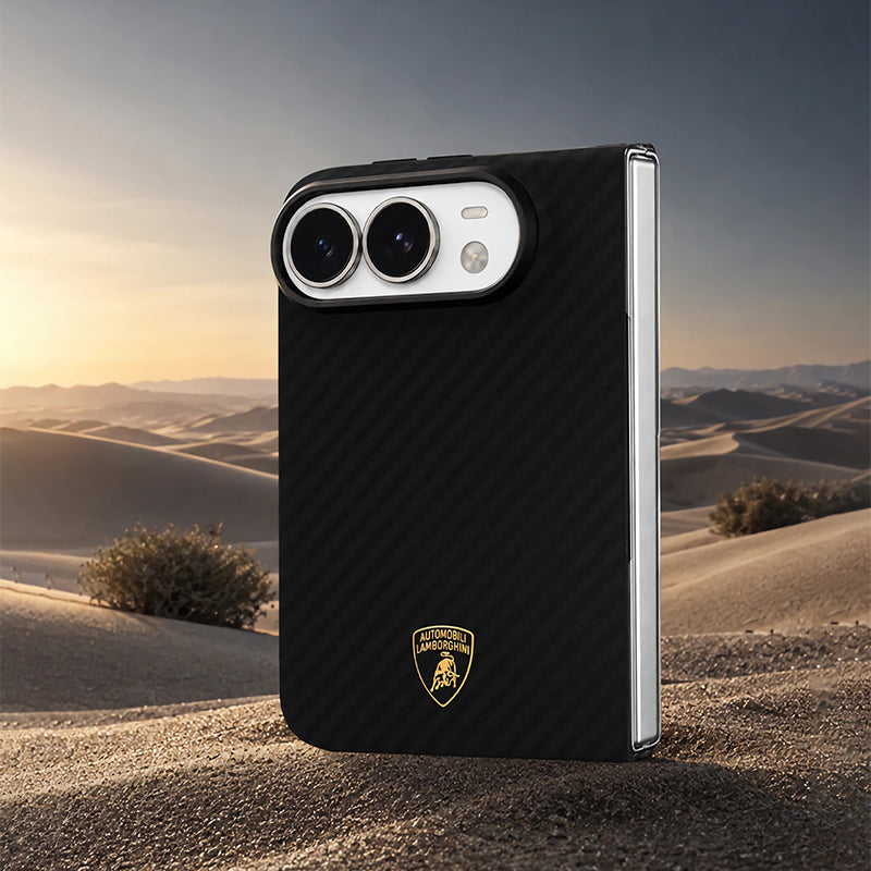 Lamborghini MagSafe Aramid Fiber Foldable Protective Case for iPhone Duo