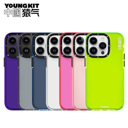 YOUNGKIT Crystal Color Slim Thin Matte Anti-Scratch Back Shockproof Cover Case