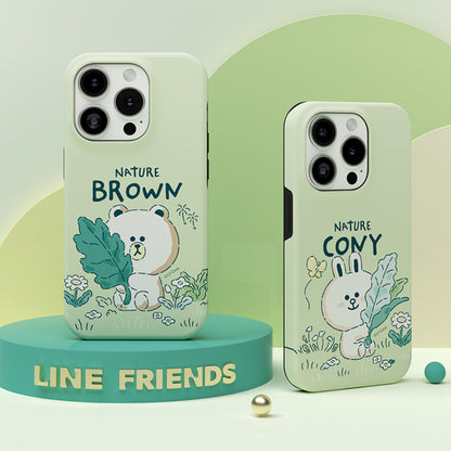 Line Friends Nature Dual Layer TPU+PC Shockproof Guard Up Combo Case Cover