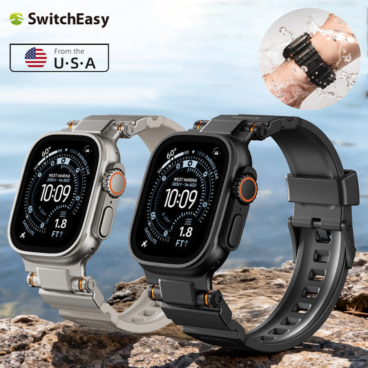 SwitchEasy Rugged Silicone Watch Band Apple Watch Strap