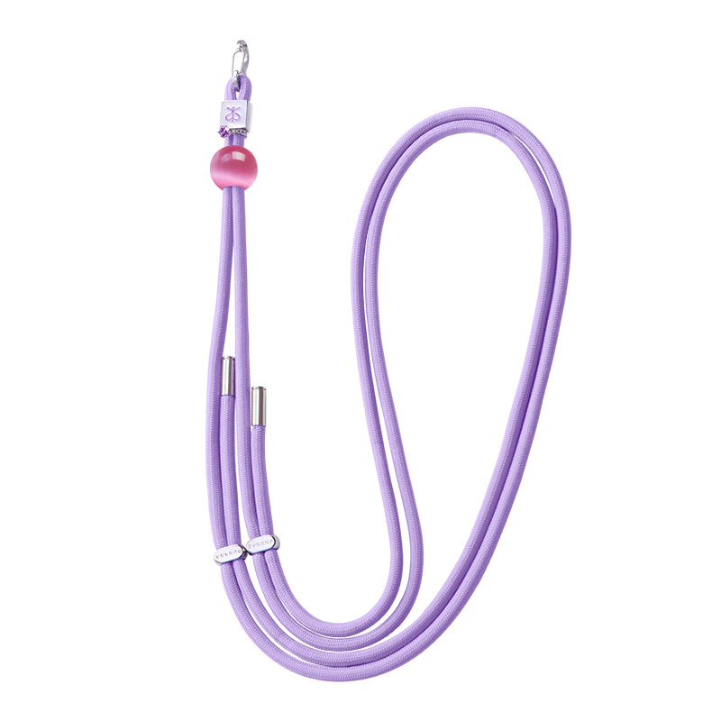 PYNANA 2-in-1 Rope Phone Lanyard Cross-body Strap with Metal Charm Chain