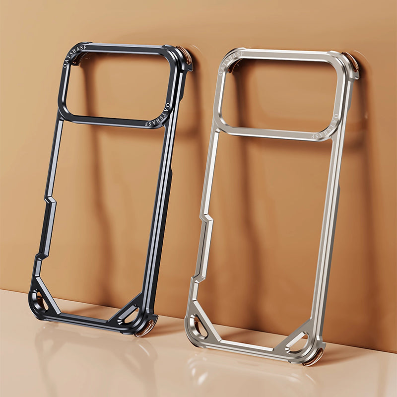 Oatsbasf Simple Shield Air Cushion Shockproof Aluminum Metal Bumper Case Cover