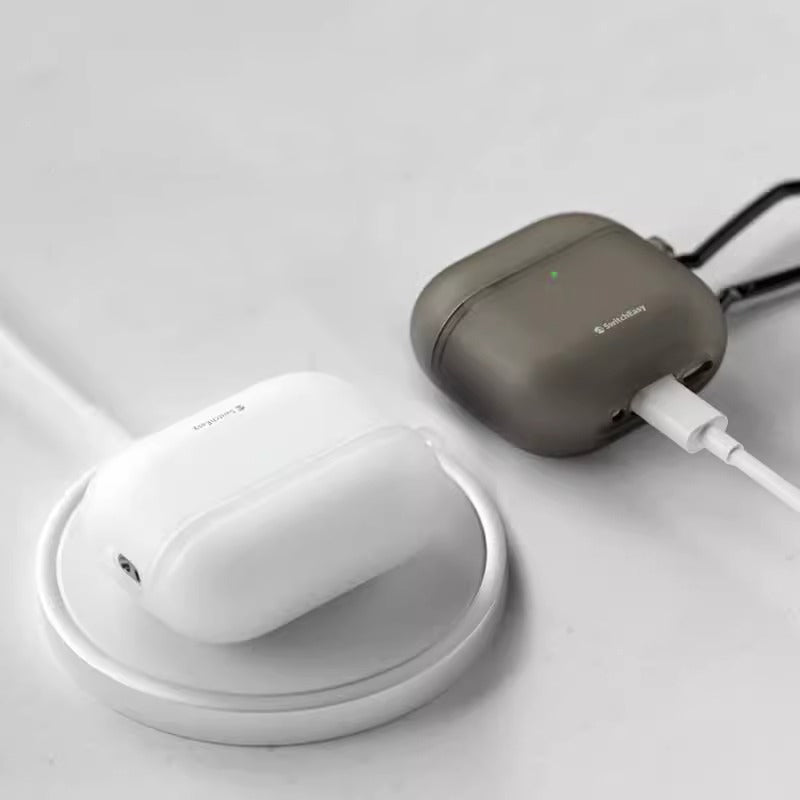 SwitchEasy Glaze Translucent Bayer TPU Apple AirPods Case with Carabiner