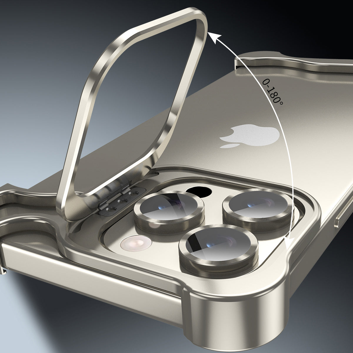 Armor King Wing Skeleton Lens Stand Frameless Anti-fall Metal Case Cover