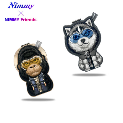 Nimmy Cool Glasses 2.0 Cute Pets 3D Embroidery Magnetic Bracket Phone Holder