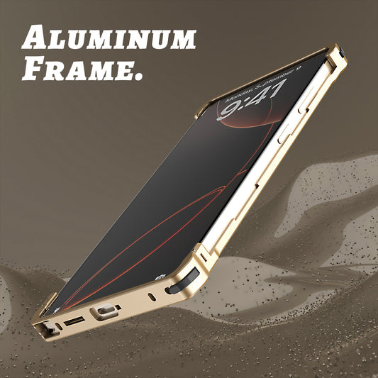 Luphie Slim Light Shockproof Snap-on Aluminum Metal Bumper Case Cover