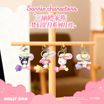 Sanrio Characters Dreamy Moon Star Phone Charm Keychain Pendant