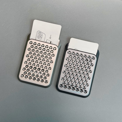 Armor King MagSafe Aluminum Alloy Phone Wallet Magnetic Card Holder