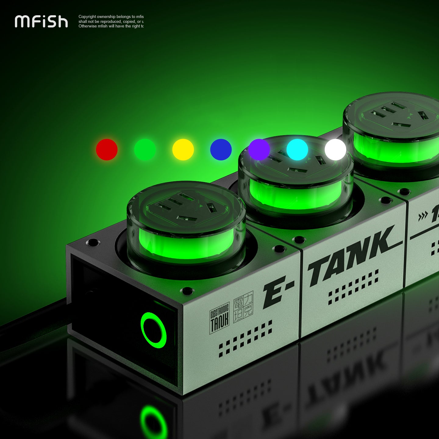 Mfish E-Tank Power Station 140W GaN PD Desktop Charger