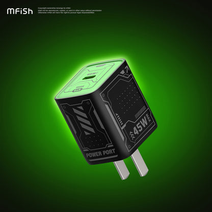 Mfish Electronic Rhino Power Port GaN 45W PD Fast Charger