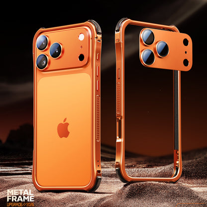 Oatsbasf Dome Shell Lens Protector Air Cushion Shockproof Aluminum Metal Bumper Case Cover