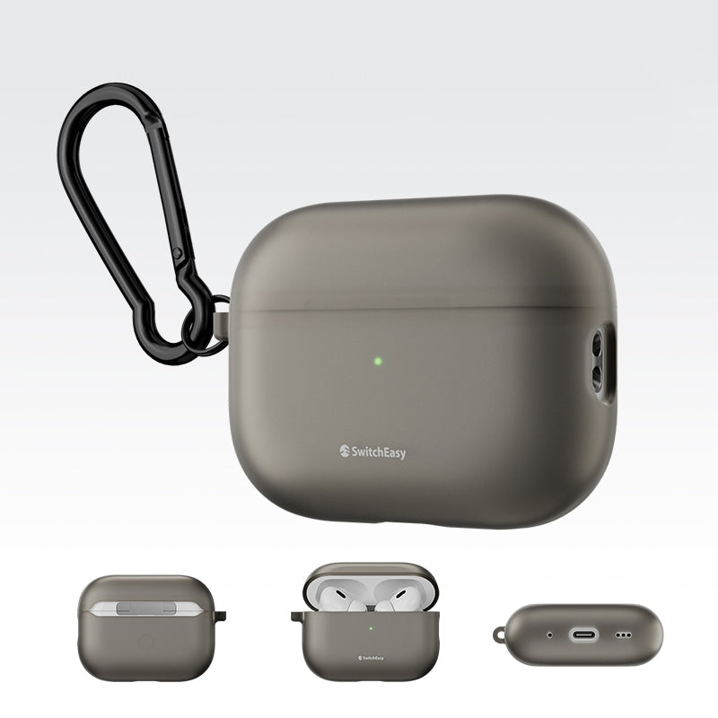SwitchEasy Glaze Translucent Bayer TPU Apple AirPods Case with Carabiner