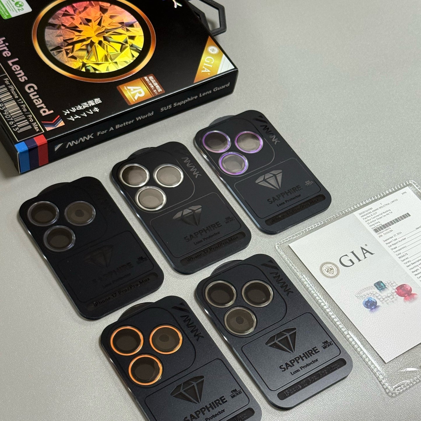 ANANK AR Titanium Alloy Protector Sapphire Glass Circle Lens Guard