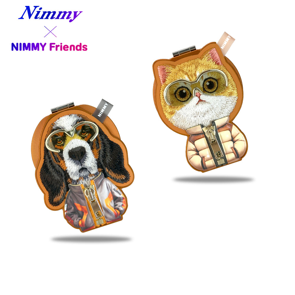 Nimmy Cool Glasses 2.0 Cute Pets 3D Embroidery Magnetic Bracket Phone Holder
