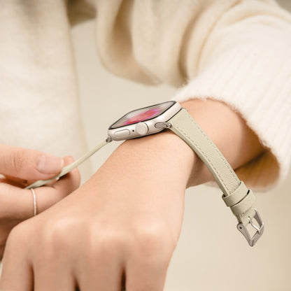 SwitchEasy Slim Genuine Leather Watch Band Apple Watch Strap