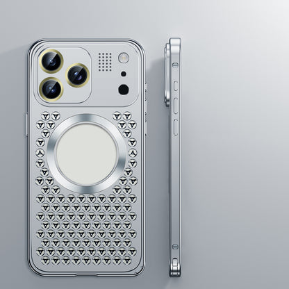 Armor King MagSafe Aluminum Alloy Heat Dissipation Lens Protector Aromatherapy Metal Case Cover