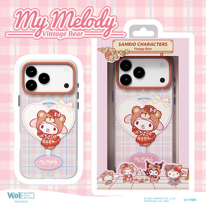 Sanrio Characters Vintage Bear MagSafe All-inclusive Shockproof IMD Protective Case Cover