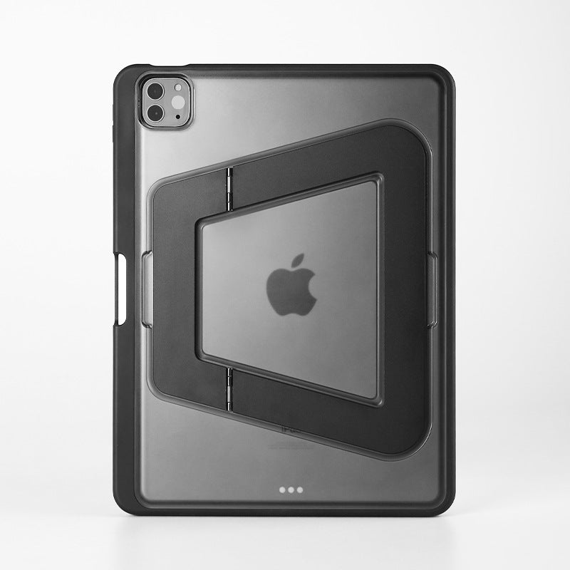 Armor King Double Aluminum Alloy Pivot Kickstand Acrylic + TPU Anti-bending Shockproof Case Cover for Apple iPad