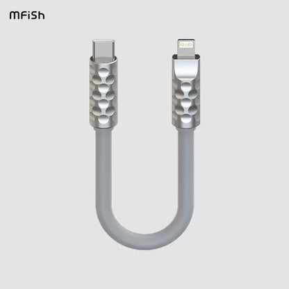 MfiSh Power Viper Type-C to Type-C/Lightning 20cm Data Cable Charging Line