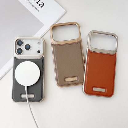 Armor King MagSafe Aluminum+Leather Heat Dissipation Protective Case Cover