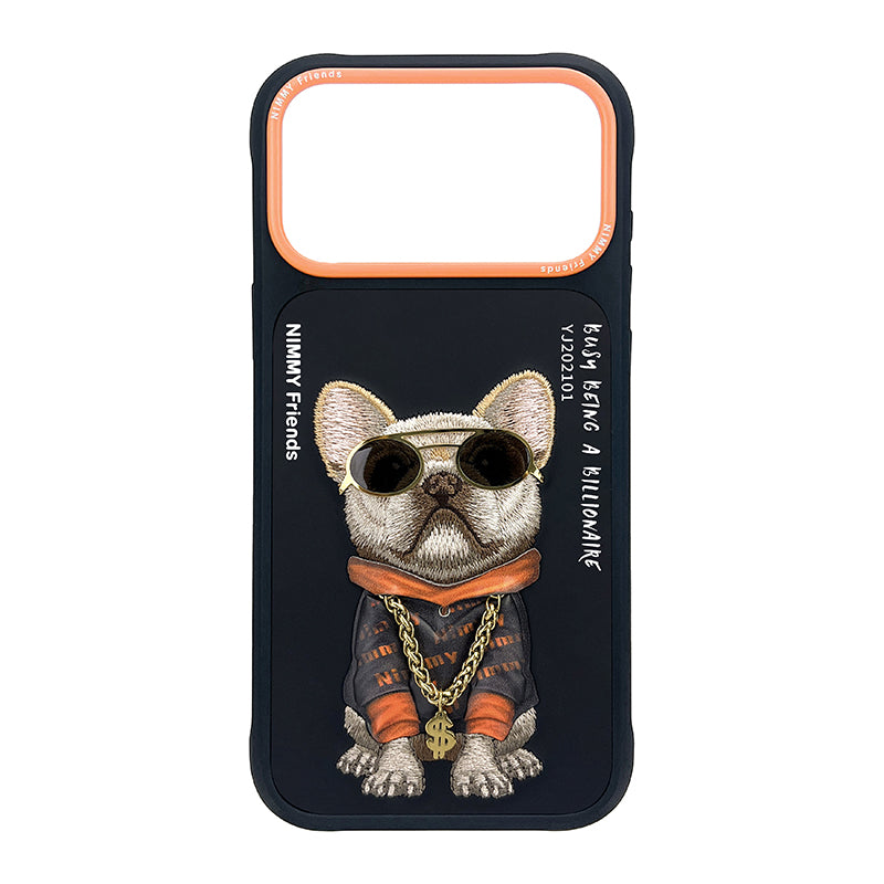 Nimmy Glasses Cute Pets Cool Embroidery Case Cover
