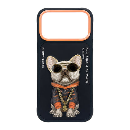 Nimmy Glasses Cute Pets Cool Embroidery Case Cover