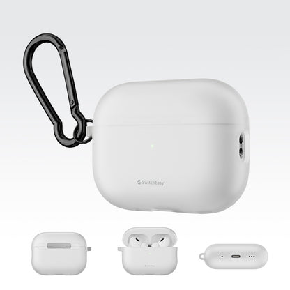 SwitchEasy Glaze Translucent Bayer TPU Apple AirPods Case with Carabiner