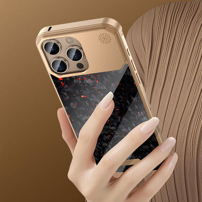 Armor King MagSafe Aluminum+Forged Carbon Fiber Heat Dissipation Aromatherapy Protective Cover Case