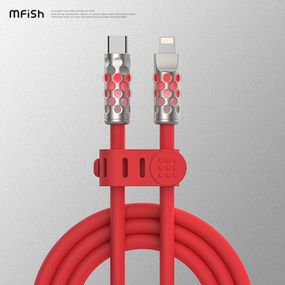 MfiSh Power Viper Type-C to Lightning (30W) / Type-C (240W) Luminous Data Cable Charging Line