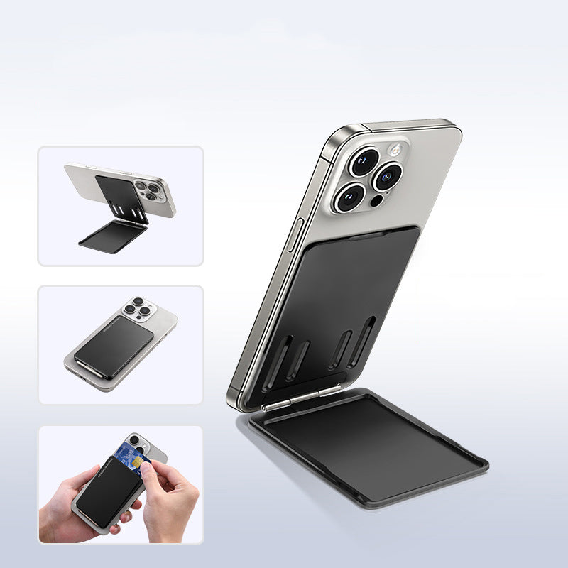 Oatsbasf Metal Magnetic Bracket Card Holder Adjustable MagSafe Phone Stand