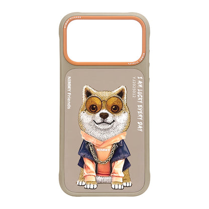 Nimmy Glasses Cute Pets Cool Embroidery Case Cover